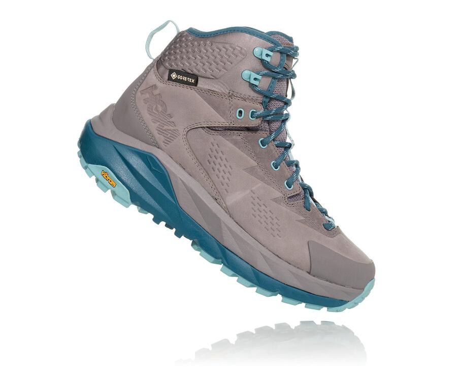 Botas De Montaña Hoka One One Mujer - Kaha Gore-Tex - Gris - AFH452036